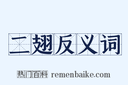 二翅反义词是什么意思的图片